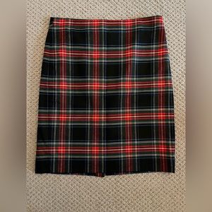 J. Crew plaid pencil skirt
